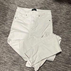 Abercrombie Size 25 White Simone High Rise Super Skinny Jeans
